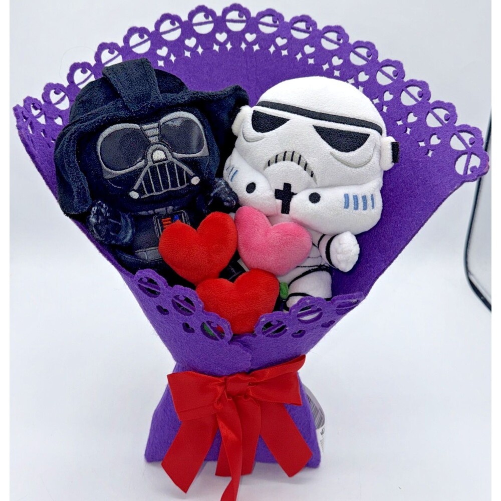 STAR WARS DARTH VADER & STORMTROOPER 14" Plush Bouquet Gift Collectible